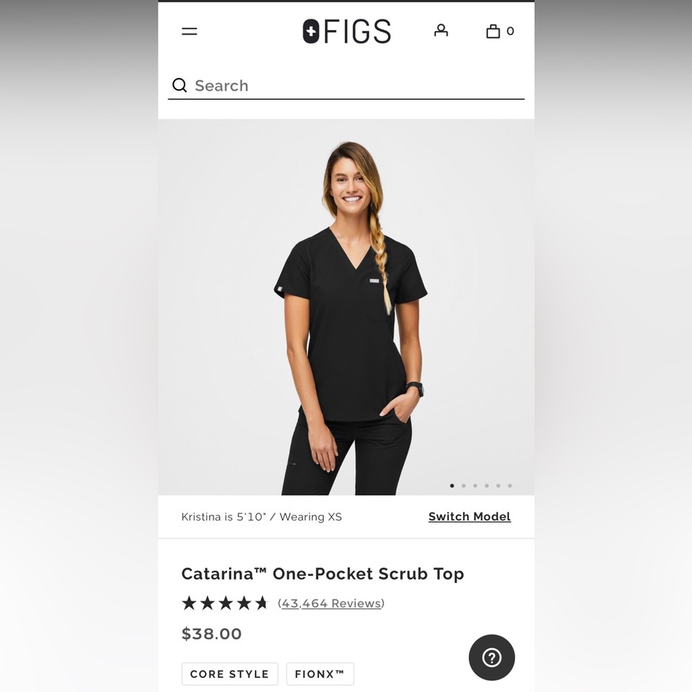 FIGS Scrub Top - Picture 3 of 4